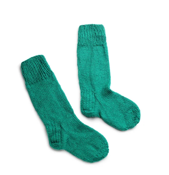 Warm Socks White Background — Stock Photo, Image