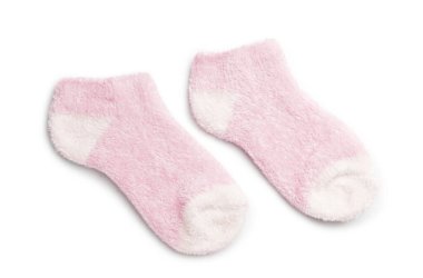 Beyaz arka planda sıcak çoraplar