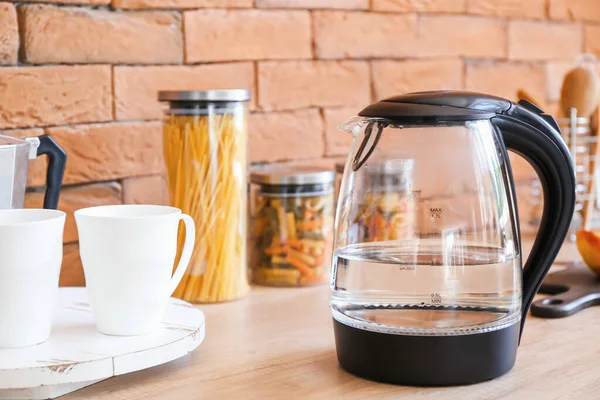 Electric Kettle Water Kitchen — Stock Photo, Image