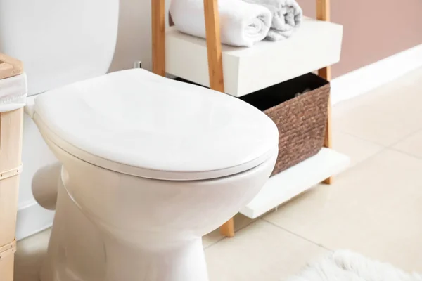 Toalettskål Modernt Badrum — Stockfoto