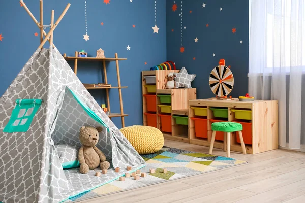 Interior Modern Playroom Kindergarten — Stock Photo, Image