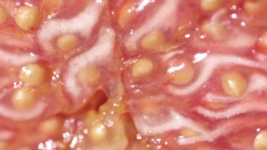 Sulu incir meyvesinin dokusu, yakın plan.