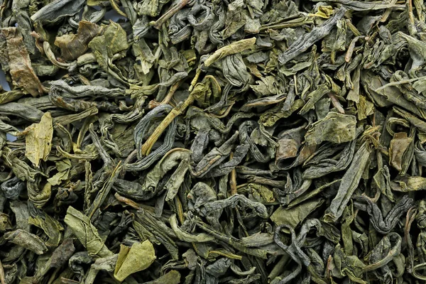 Dry Green Tea Background — Stock Photo, Image