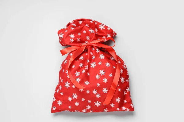 Santa Claus Bag White Background — Stock Photo, Image