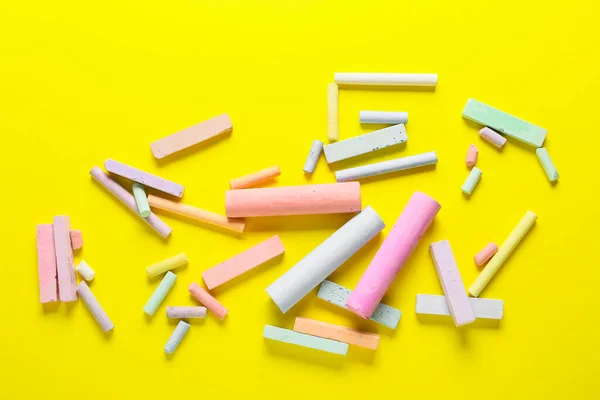 Colorful Chalks Color Background — Stock Photo, Image