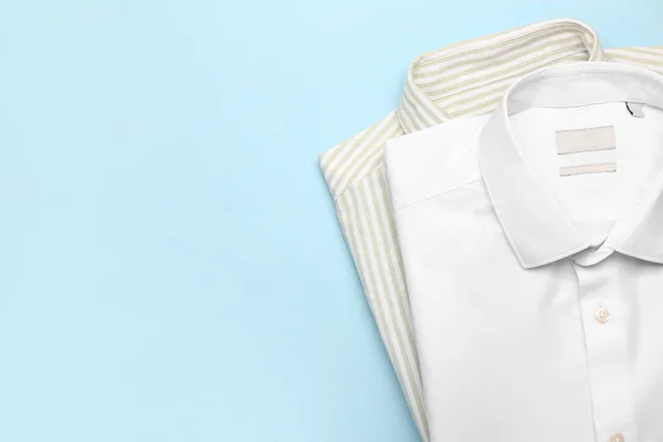 Stylish Male Shirts Color Background — Stock Photo, Image