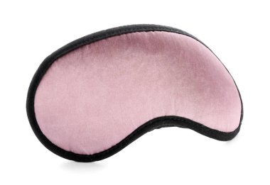 Beyaz arkaplanda uyku maskesi