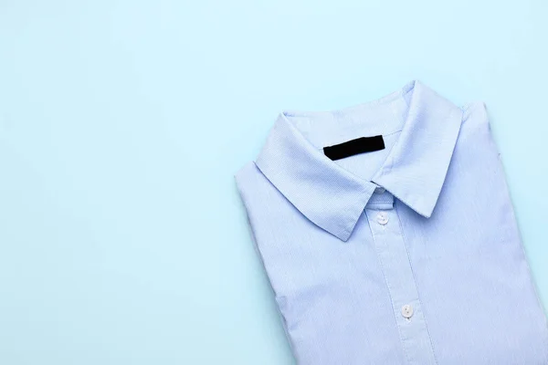 Elegante Camicia Maschile Sfondo Colore — Foto Stock