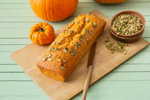 Tasty Pumpkin Pie Table — Stock Photo, Image