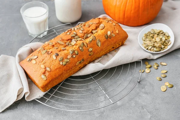 Sabroso Pastel Calabaza Sobre Fondo Grunge —  Fotos de Stock