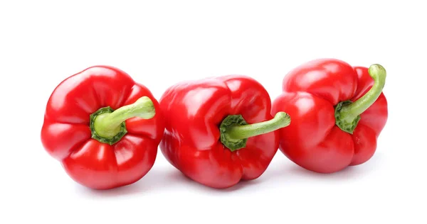 Red Bell Pepper White Background — Stock Photo, Image