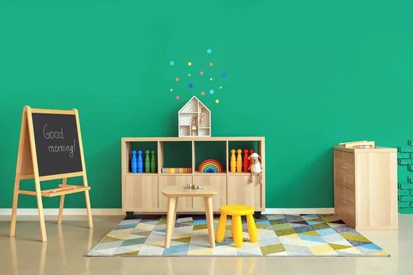 Interior Modern Playroom Kindergarten — Stock Photo, Image