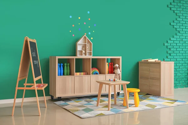 Intérieur Salle Jeux Moderne Maternelle — Photo