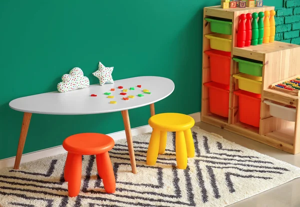 Interior Modern Playroom Kindergarten — Stock Photo, Image