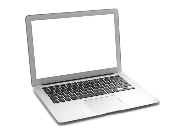 Modern Laptop Fehér Háttér — Stock Fotó