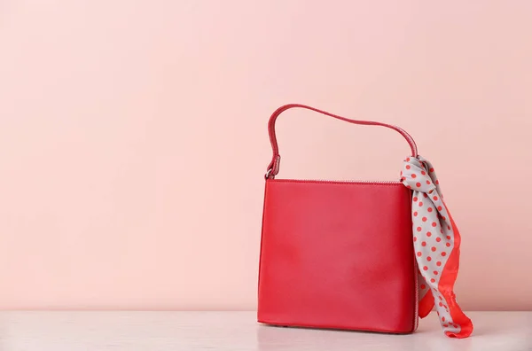 Elegante Borsa Sfondo Colore — Foto Stock