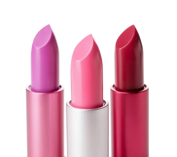 Different Lipsticks White Background — Stock Photo, Image