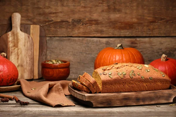 Tasty Pumpkin Pie Table — Stock Photo, Image
