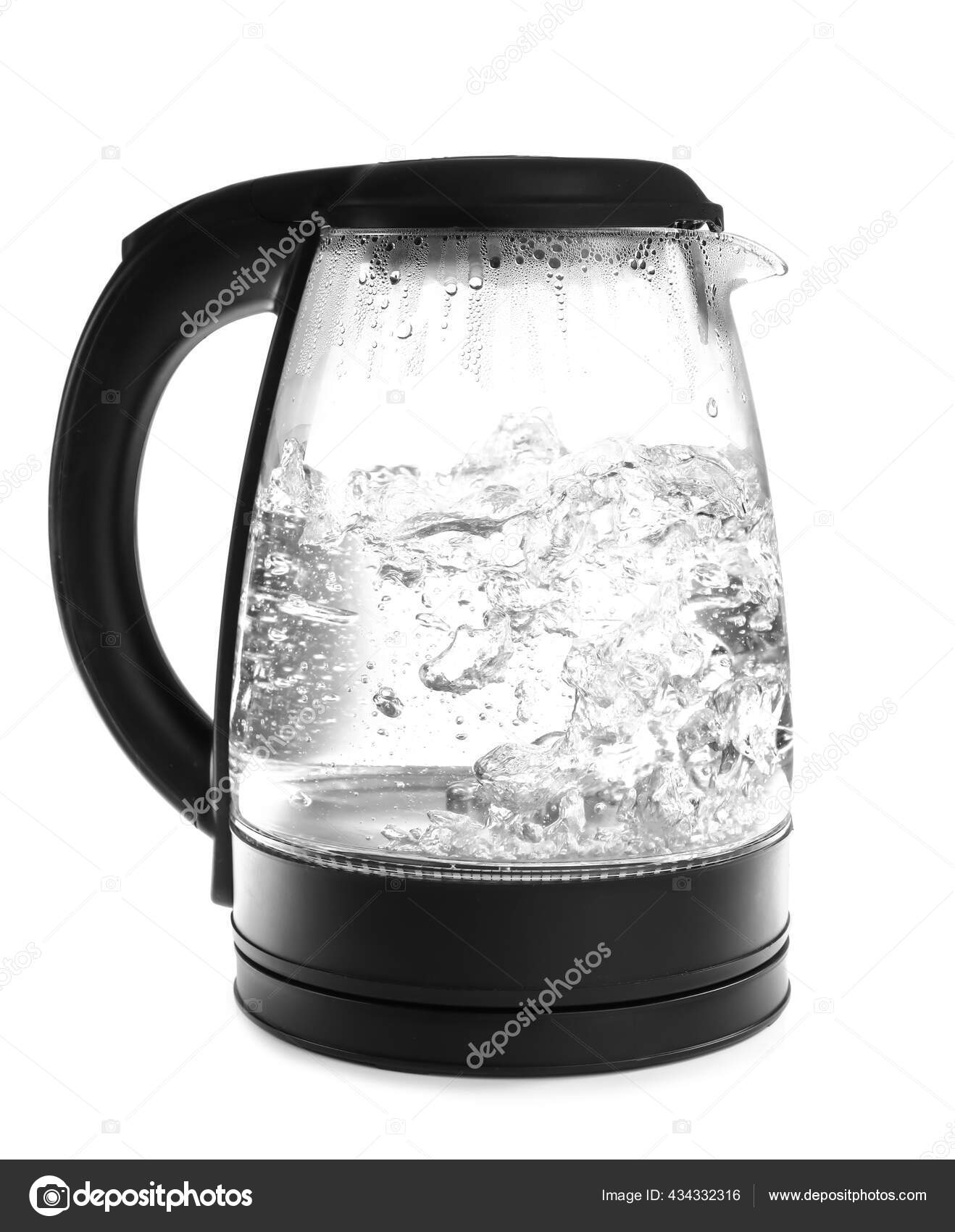 Transparent Electric Kettle White Background — Stock Photo