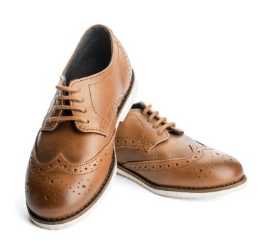 Beyaz arka planda küçük çocuk ayakkabıları