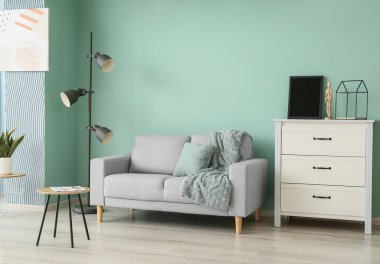 Kanepeli modern bir oda.