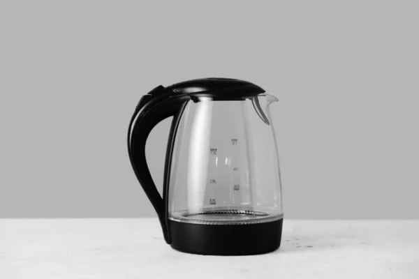 Transparent Electric Kettle Table — Stock Photo, Image