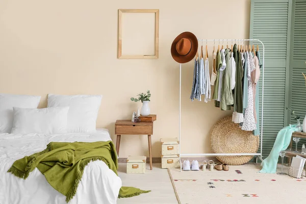Interior Modern Bedroom Wardrobe — Stock Photo, Image