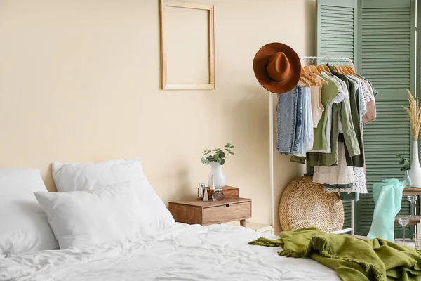 Interior Modern Bedroom Wardrobe — Stock Photo, Image