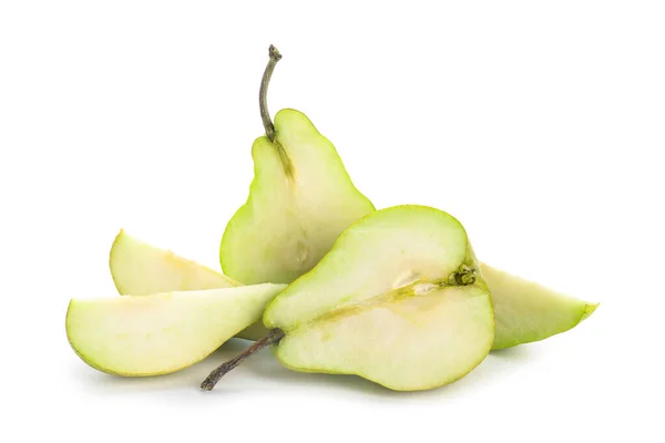 Fresh Cut Pear White Background — Stock Photo, Image