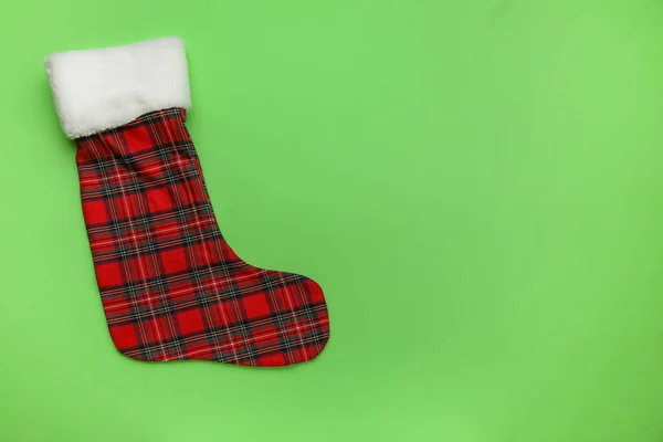 Christmas Sock Color Background — Stock Photo, Image