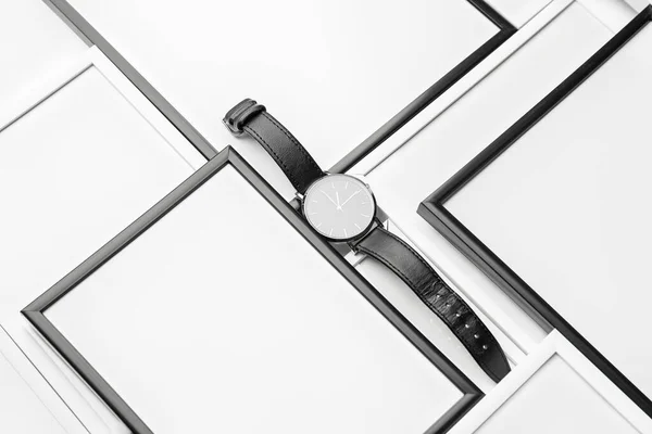 Wrist Watch Frames White Background — Foto de Stock