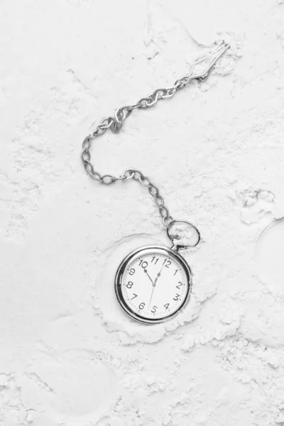 Kieszonkowy Zegarek Piasku Plaży — Zdjęcie stockowe