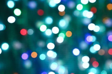 Bulanık Noel ışıklarının görüntüsü