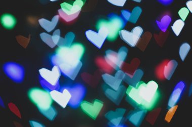 Bulanık Noel ışıklarının görüntüsü