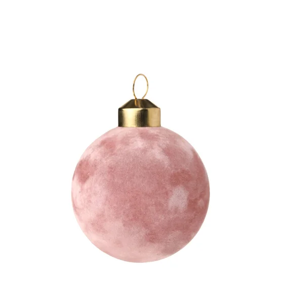 白い背景に美しいクリスマスボール — ストック写真