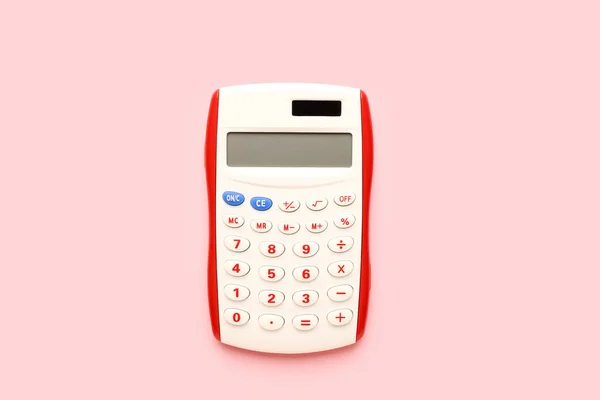 Calculatrice Numérique Sur Fond Couleur — Photo