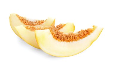 Beyaz arka planda tatlı karpuz