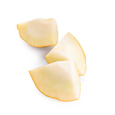 Beyaz arka planda tatlı karpuz