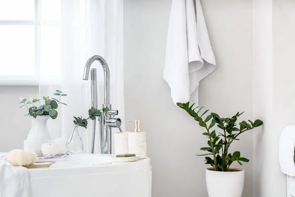 Interior Moderno Baño Luz — Foto de Stock