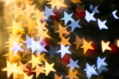 Bulanık Noel ışıklarının görüntüsü