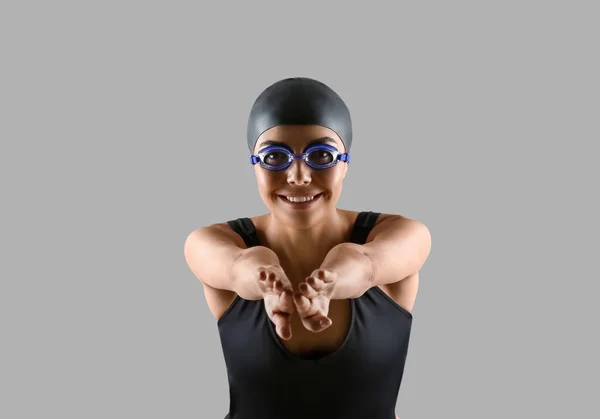 Swimmer white background Stock Photos, Royalty Free Swimmer white