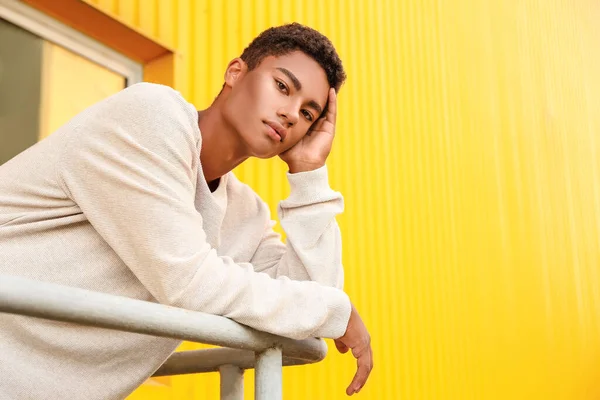 Stylish Young African American Man Outdoors — Stock Photo, Image