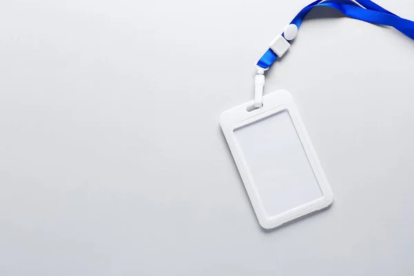 Blank Badge Light Background — Stock Photo, Image