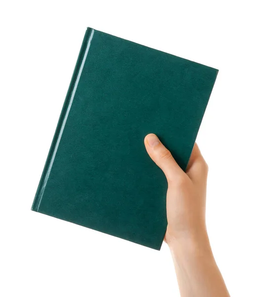 Hand Book White Background — Stock Photo, Image