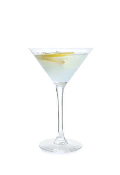 Vaso Sabroso Martini Sobre Fondo Blanco — Foto de Stock