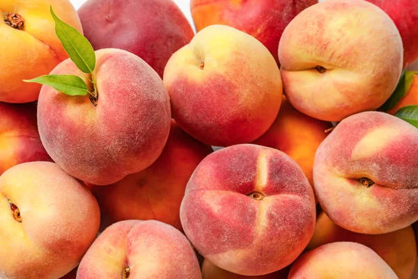 Sweet Ripe Peaches Background — Stock Photo, Image