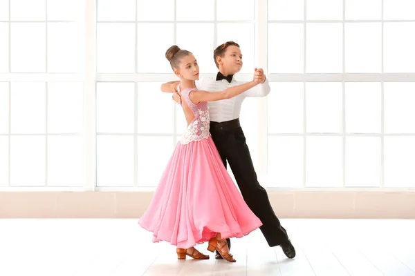 Cute Little Children Dancing Studio — Stock Photo, Image