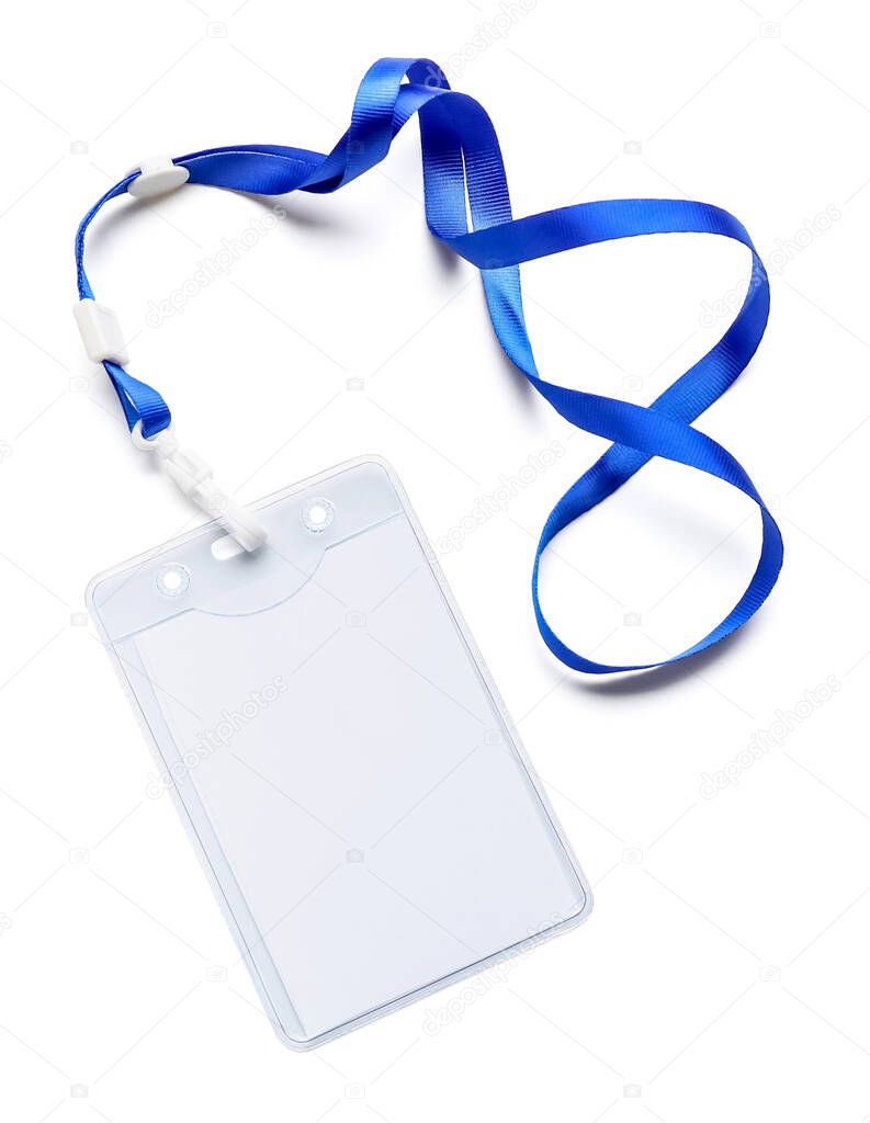 Blank badge on white background