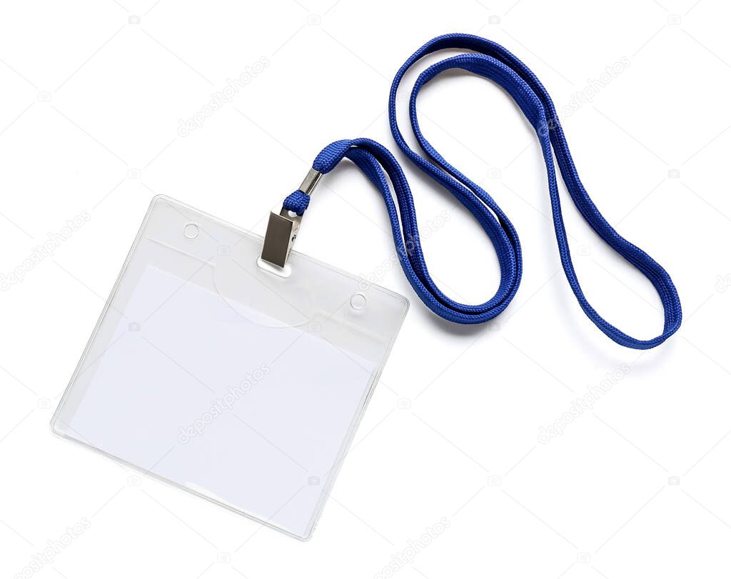 Blank badge on white background