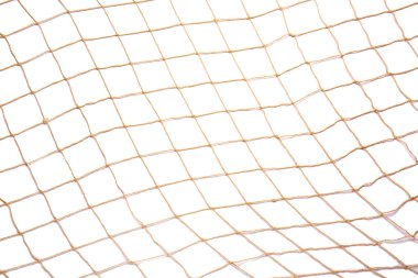 Beyaz arkaplanda balık ağı